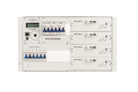 ИБЭП-220(380)/48B-120A-4/4(1500)-6U-LAN ФОРПОСТ