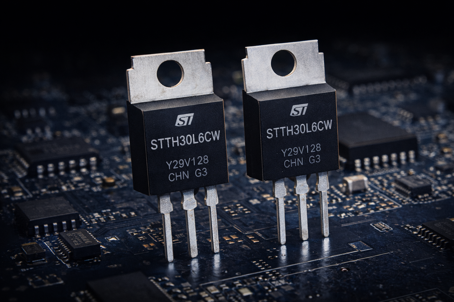 STMicroelectronics STTH30L06CW: быстрый выпрямительный диод для силовой электроники (в наличии)